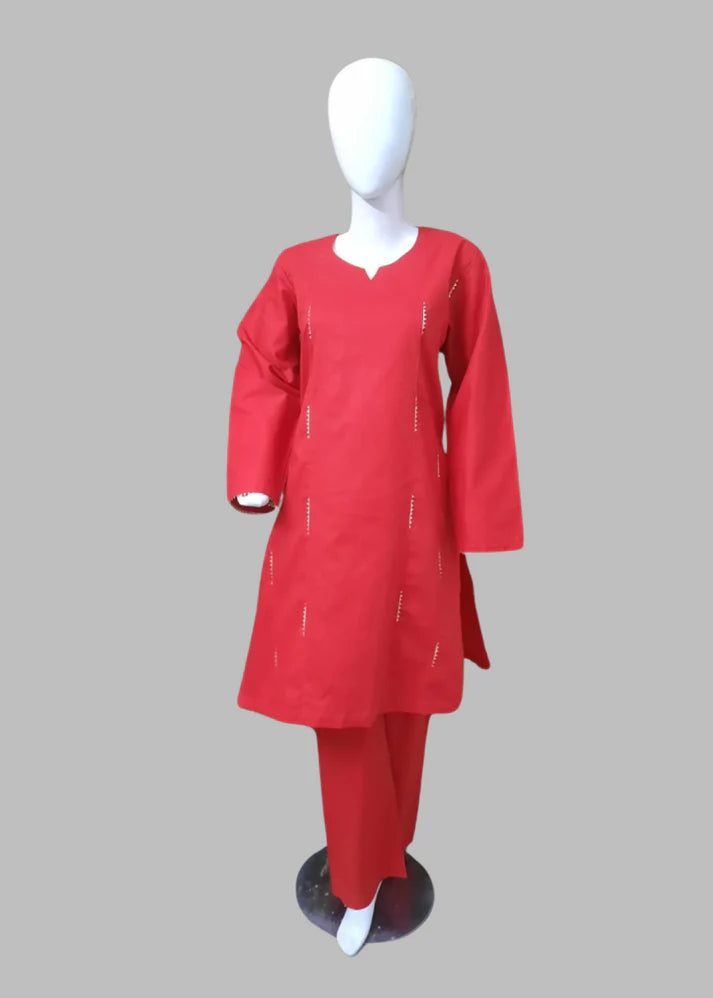 Breeze 01 – Stitched 2PC Lawn Suit for Women with Lace Detailing | Qasrelibas