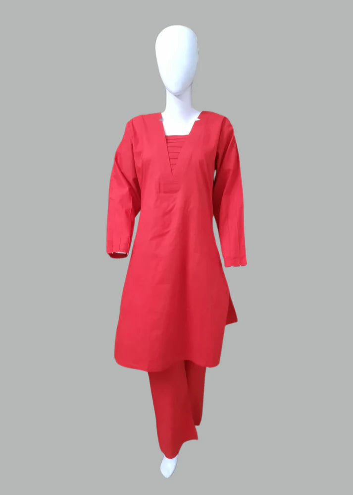 Breeze 06 – 2PC Lawn Suit with V-Neck & Pleated Pearl Sleeves | Qasrelibas