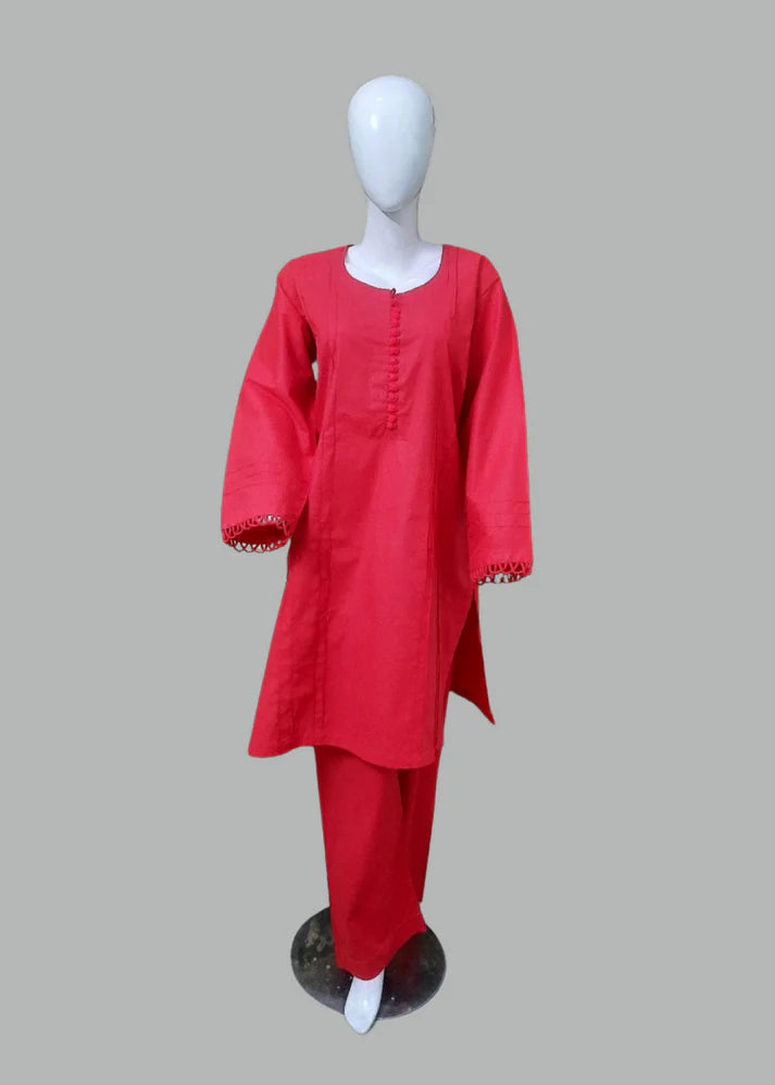 Breeze 10 – 2PC Lawn Suit with Button Neckline, Pleats & Looped Sleeves | Qasrelibas