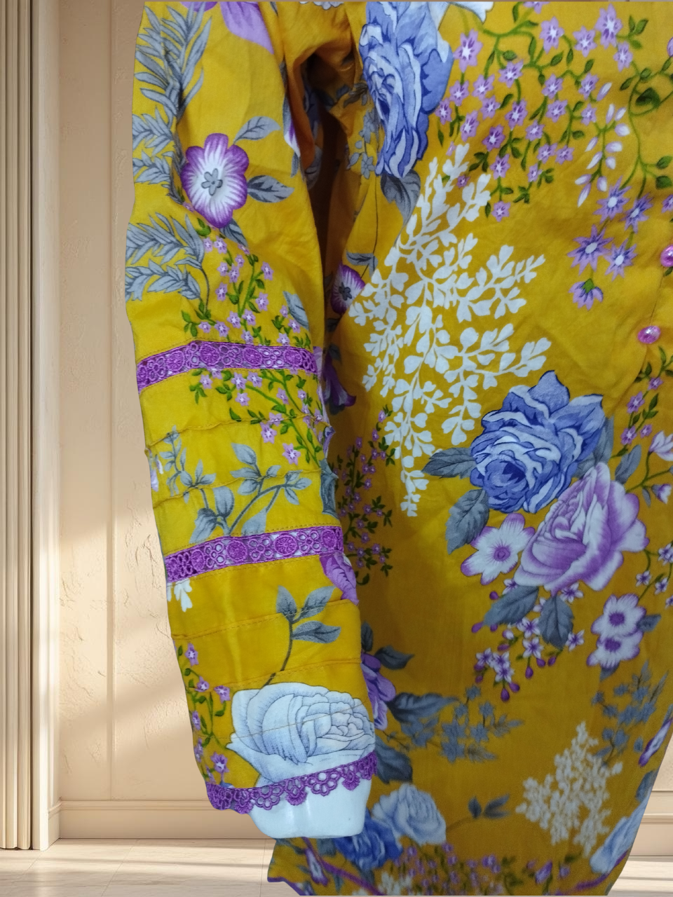 Bloom 01 – Elegant 3PC Printed Lawn Suit with Matching Lace Detailing
