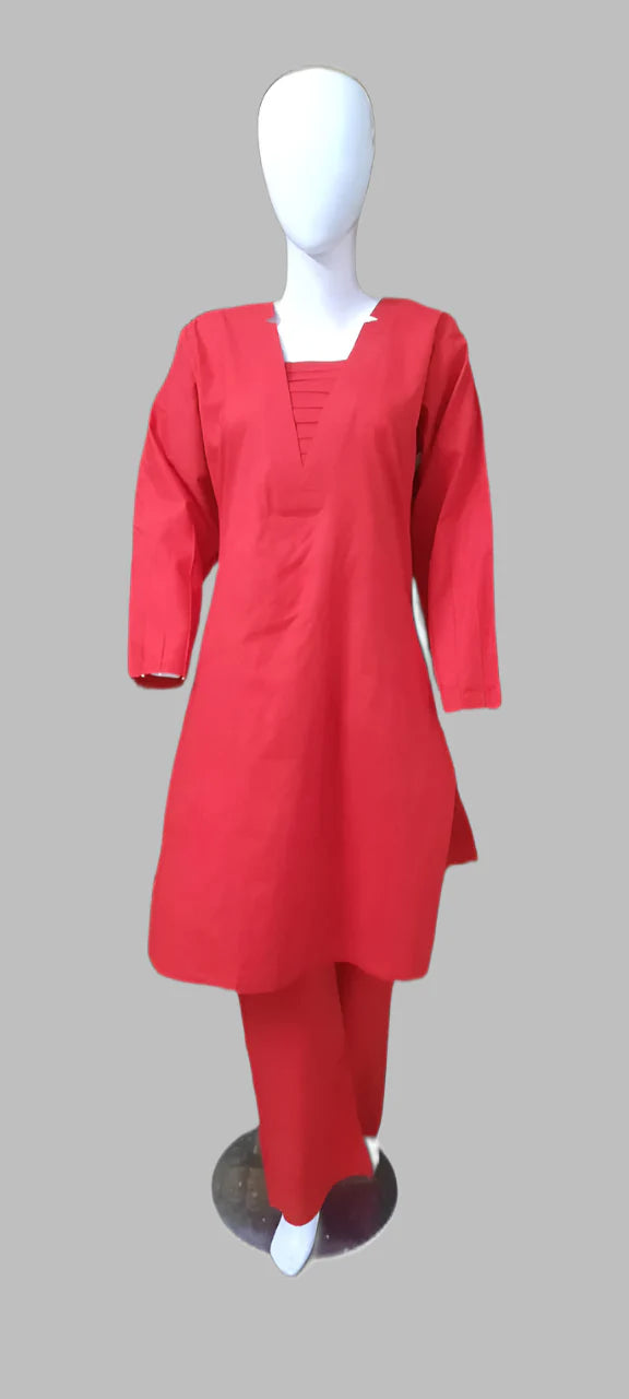 Breeze 06 – 2PC Lawn Suit with V-Neck & Pleated Pearl Sleeves | Qasrelibas
