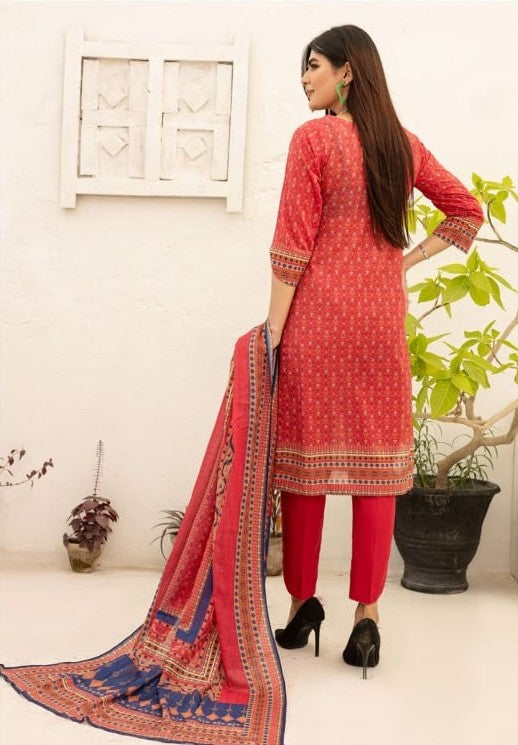 Bareera D4 Digital Printed Unstitched 3PC Lawn Suit with Dupatta – Qasrelibas