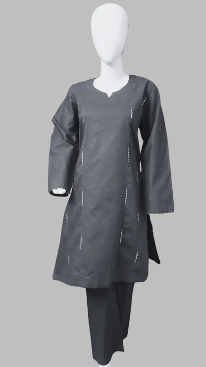Breeze 01 – Stitched 2PC Lawn Suit for Women with Lace Detailing | Qasrelibas