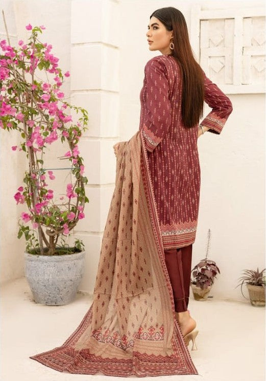Bareera D1 Digital Printed Unstitched 3PC Lawn Suit with Dupatta – Qasrelibas