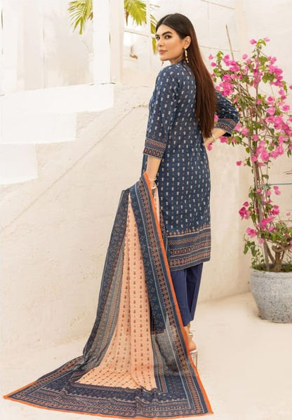 Bareera D2 Digital Printed Unstitched 3PC Lawn Suit with Dupatta – Qasrelibas