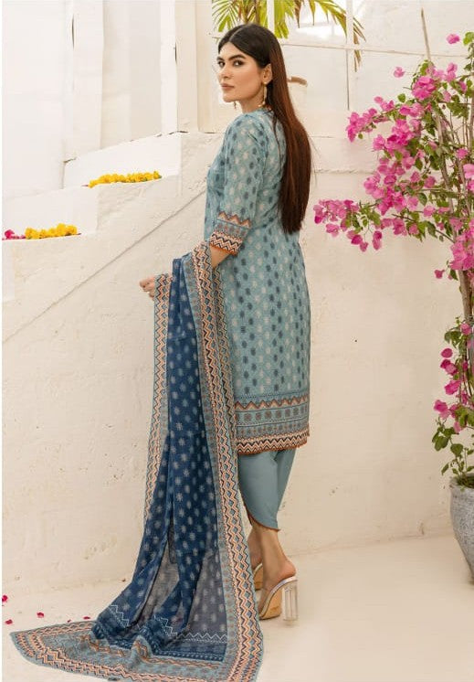 Bareera D3 Digital Printed Unstitched 3PC Lawn Suit with Dupatta – Qasrelibas