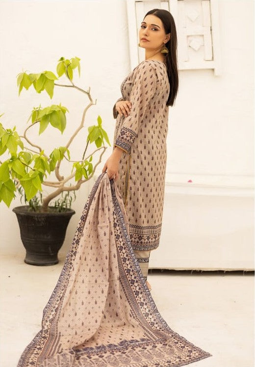 Bareera D6 Digital Printed Unstitched 3PC Lawn Suit with Dupatta – Qasrelibas
