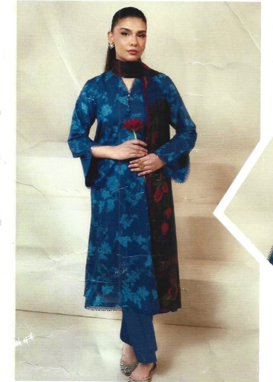SB02 Digital Printed Unstitched 3PC Lawn Suit with Dupatta – Qasrelibas