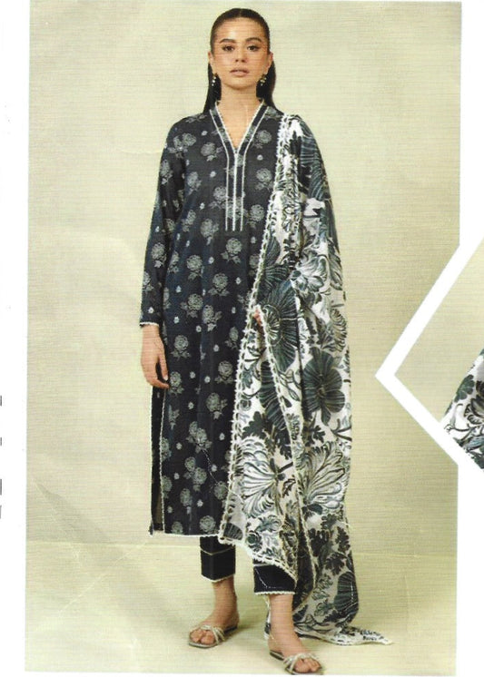 SB05 Digital Printed Unstitched 3PC Lawn Suit with Dupatta – Qasrelibas