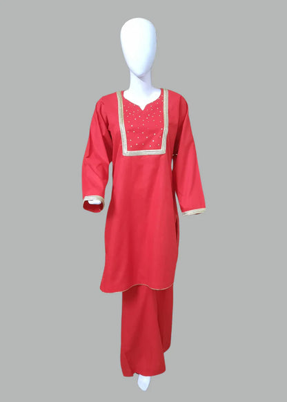Breeze 03 – 2PC Stitched Lawn Suit with Sequin & Lace Detailing | Qasrelibas