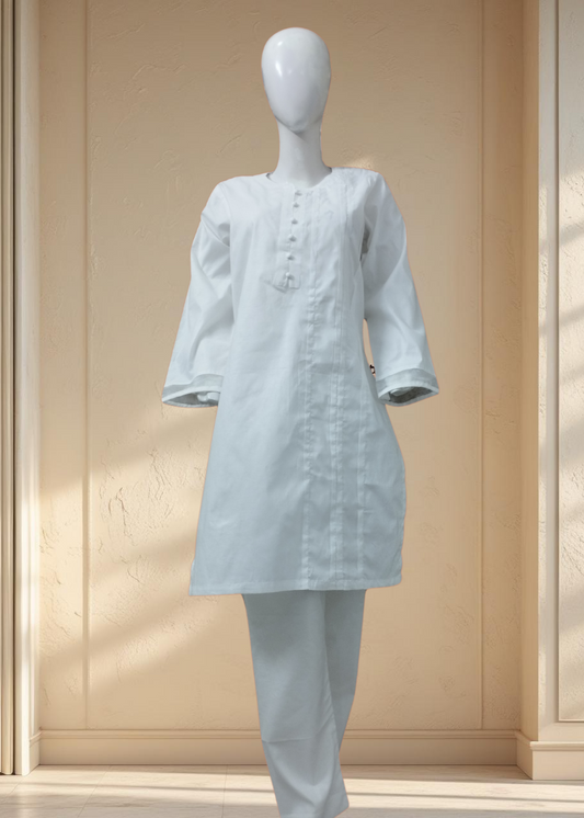 Breeze 05 – 2PC Lawn Suit with Button Neckline & Pleats Design | Qasrelibas