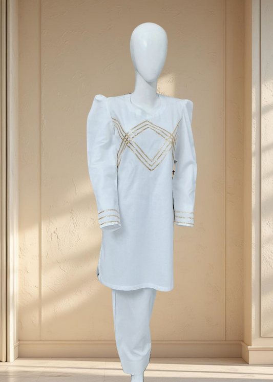 Breeze 08 – 2PC Lawn Suit with Gota Patti Lace & Farshi Shalwar | Qasrelibas