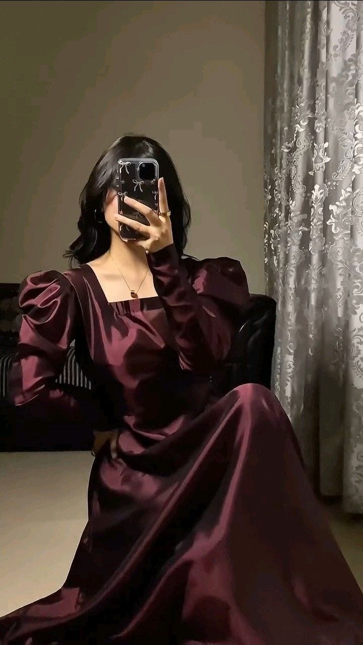 Grace 07 — 2PC Stitched Raw Silk Maxi Set with Puff Sleeves & Capri Trouser | Qasrelibas