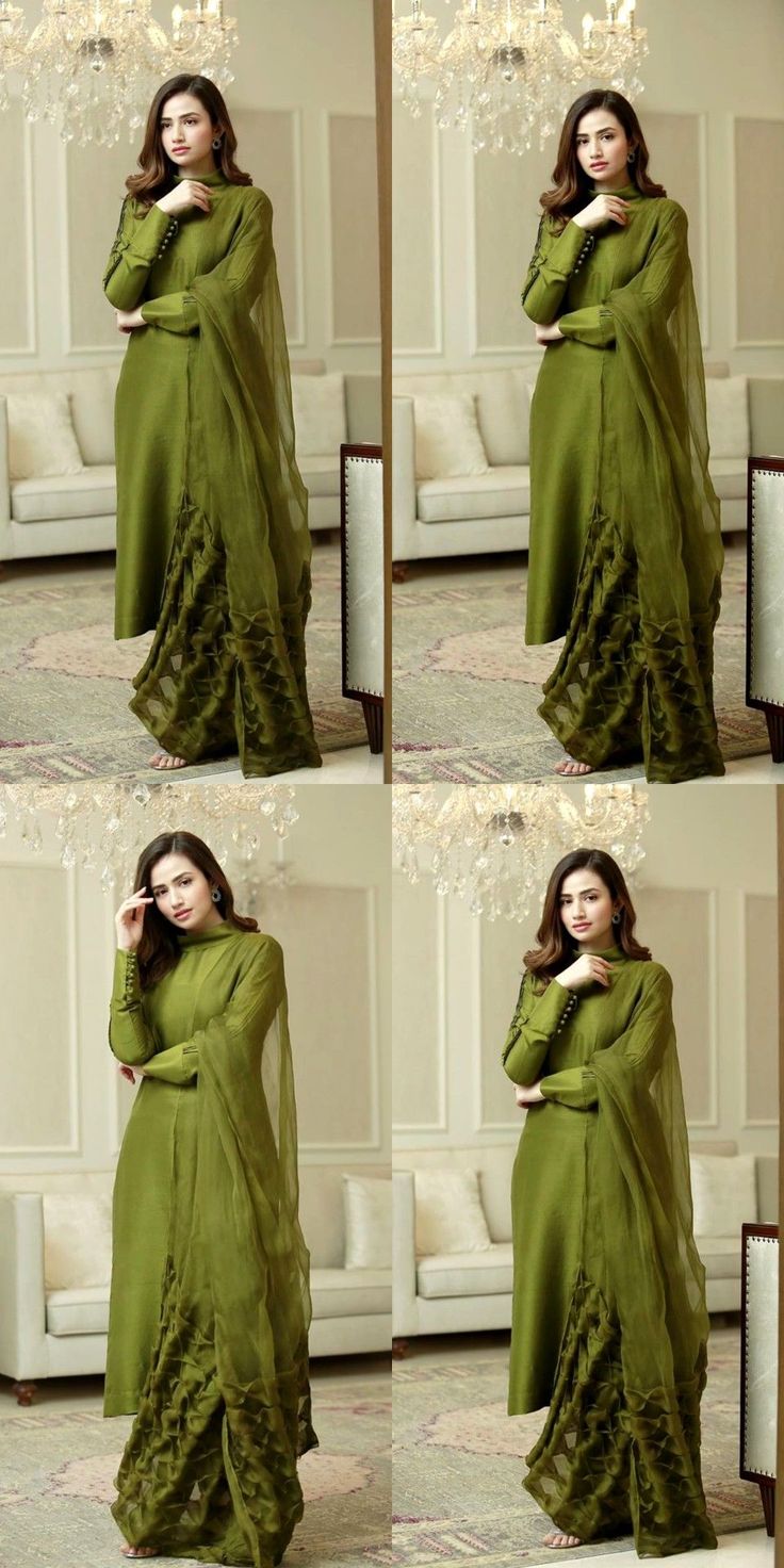 Grace 06 — 3PC Stitched Silk Suit with Button Detailing & Organza Dupatta | Qasrelibas