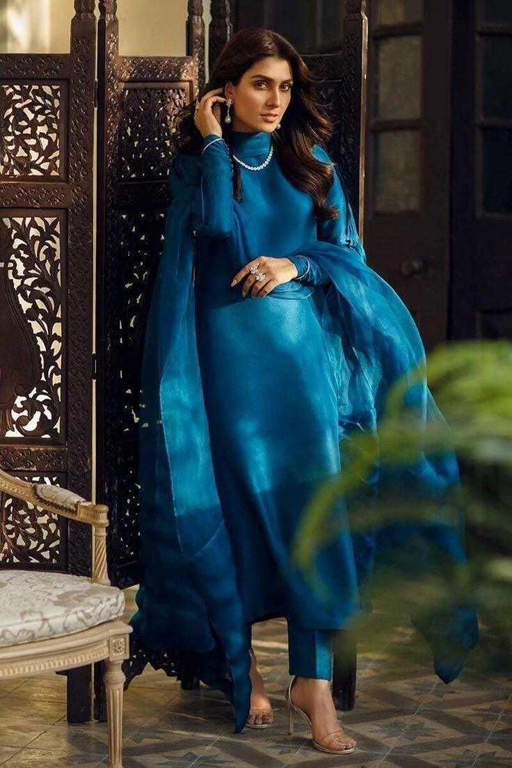 Grace 06 — 3PC Stitched Silk Suit with Button Detailing & Organza Dupatta | Qasrelibas