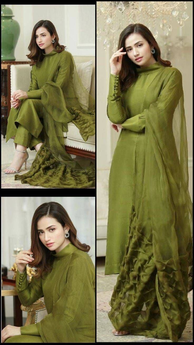 Grace 06 — 3PC Stitched Silk Suit with Button Detailing & Organza Dupatta | Qasrelibas
