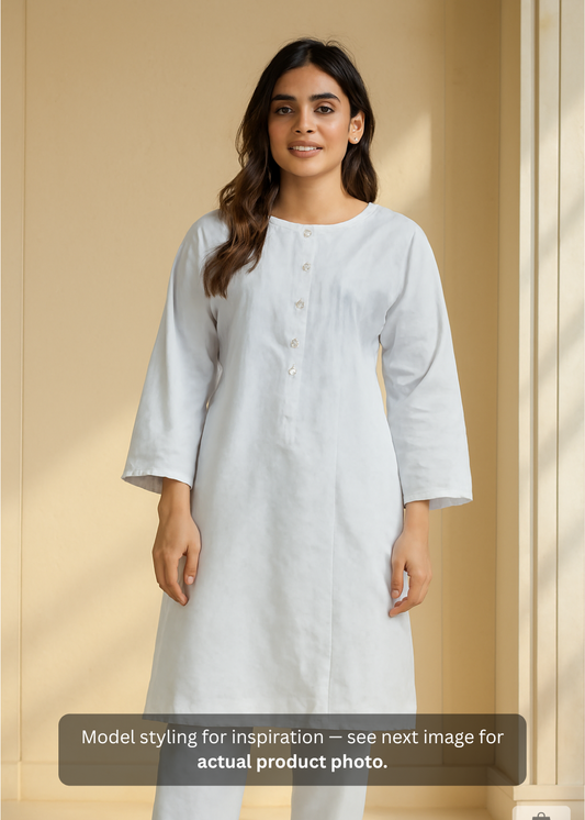 Breeze 05 – 2PC Lawn Suit with Button Neckline & Pleats Design | Qasrelibas