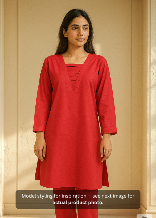 Breeze 06 – 2PC Lawn Suit with V-Neck & Pleated Pearl Sleeves | Qasrelibas